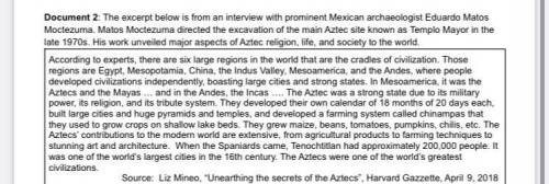 Based on this excerpt, identify Eduardo Matos Moctezuma’s point of view (perspective/opinion) conce