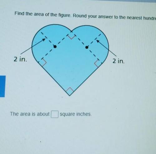 Find the area of the figure than Round your answer to the nearest hundredth​