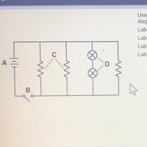 Use the drop-down menus to identify the parts of the

diagram labeled A, B, C, and D.
Label A
Labe