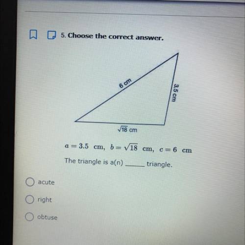Please Helpp
The triangle is a(n)___ triangle.