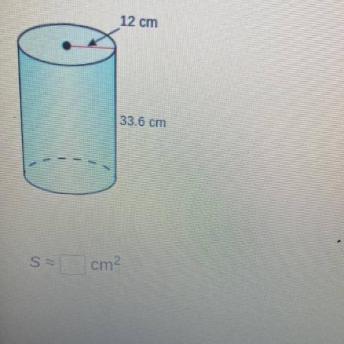Find the surface area of the cylinder.Round your answer to the nearest tenth.