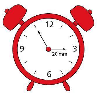 In 1 hour, how much farther does the tip of the minute hand move than the tip of the hour hand? Use