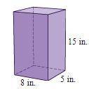 Find the surface area of the prism!
The surface area is ___ in(2)