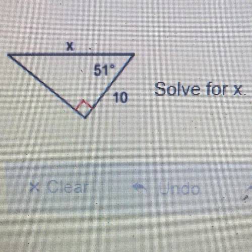 Solve for x and show all your work