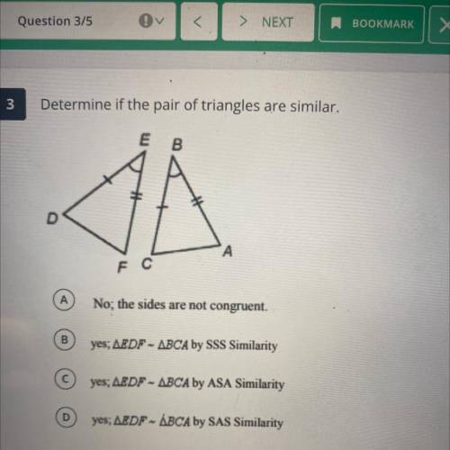 Determine if the pair of triangles are similar im begging plz help
