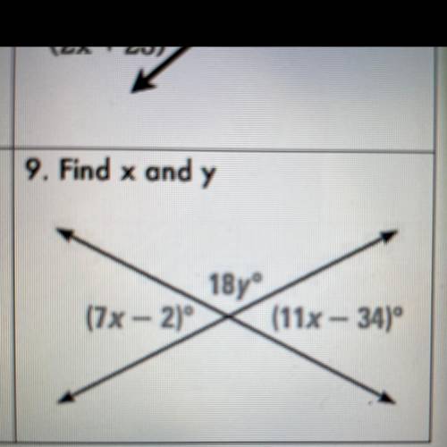 Find X and Y. 
I really need help on this. It’s confusing.