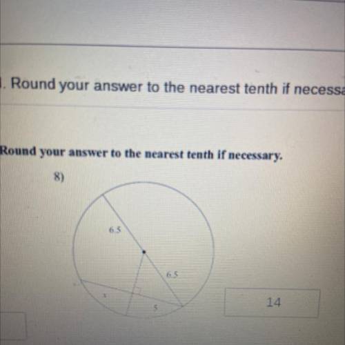 Find the segment length indicated. Round your answer to the nearest tenth if necessary. Please Expl