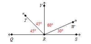 3. 
Find a pair of complementary angles. Show work to prove they are complementary.