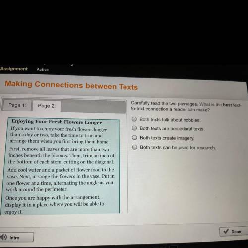 Carefully read the two passages. What is the best text-

to-text connection a reader can make?
Bot