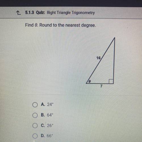 Find 0. round to the nearest degree