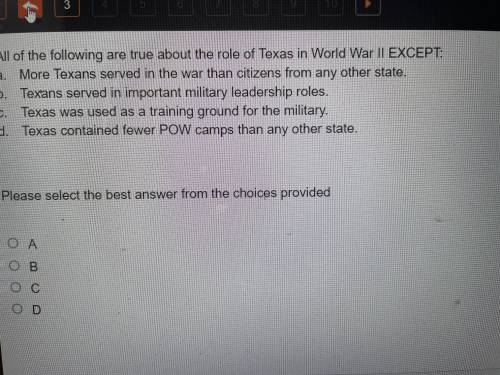 All of the following are true about the role of Texas in world war except: