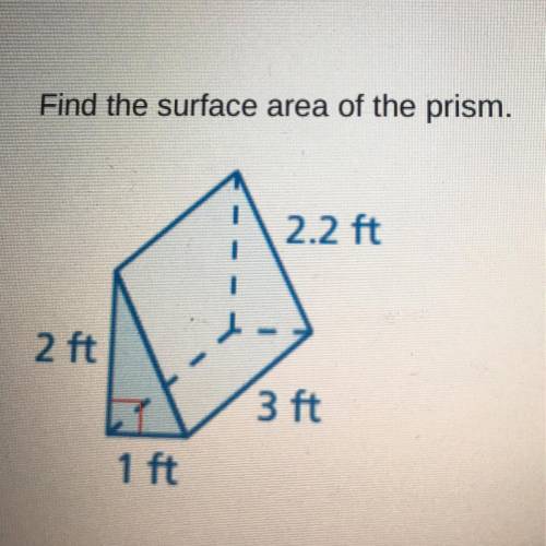 Find the surface area of the prism. Help me ASAP please!