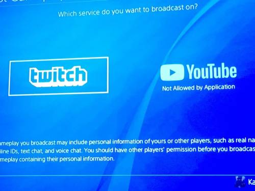 Not Allowed by application can't broadcast to Y o u t u be does anyone know how to fix this problem