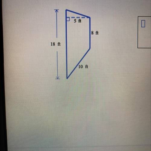 Find area of trapezoid and include the unit