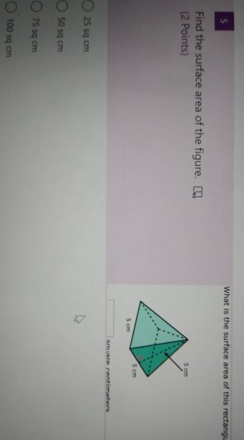 What is the surface area of this rectangular pyramid​