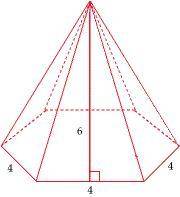 Find the total area for the regular pyramid. T.A.=