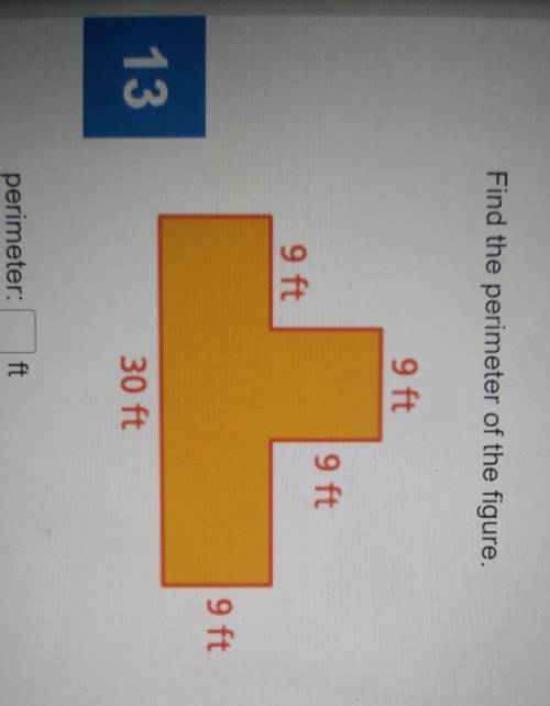 Find the perimeter of the figure​