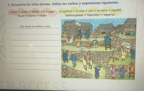 Please help me with this spanish work