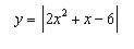 For which interval(s) is the function increasing and decreasing? y = 2x^2 + x - 6