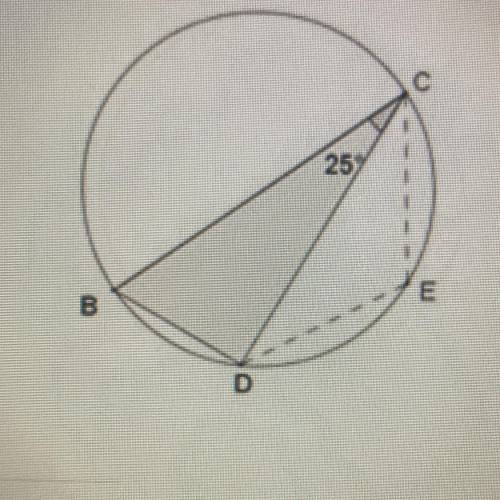 BC is a diameter, m
1) 32.5°
2) 65°
3) 115°
4) 85°
(please help i need to turn this in ten minutes)