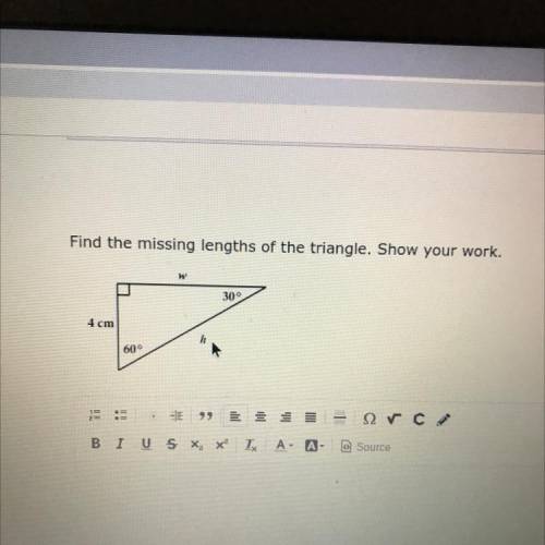 Missing length of a triangle