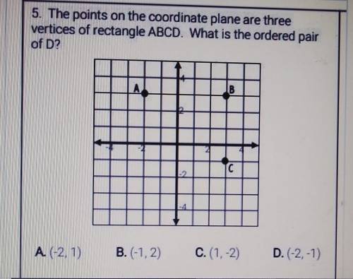 Please help

5. The points on the coordinate plane are three vertic