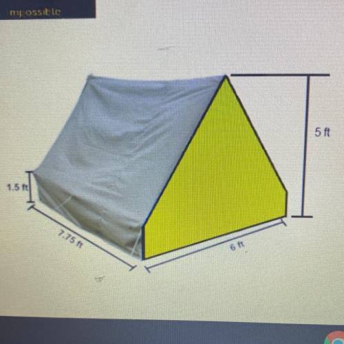 Determine the volume of the tent?