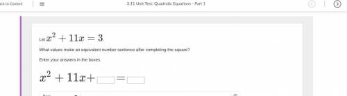 3.11 unit test quadratic equations PLEASE SOLVE 25 POINTS BEING GIVEN. PLEASE DOT SCAM ME I NEED HE