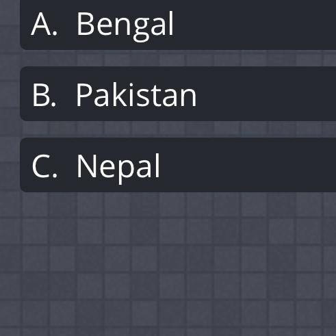 Which country was partitioned or split in two following India's independence ?