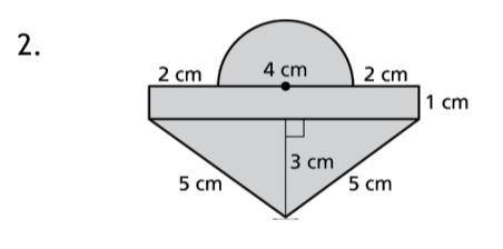 3 Different shapes, a rectangle, 2 Triangles, and a Circle. I need the area and perimeter of the sh