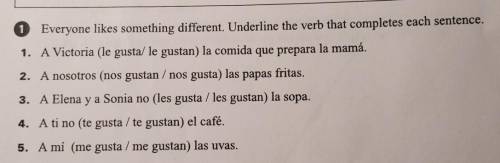Spanish 2 homework. Ask questions and talk about which foods you like and don't like.​