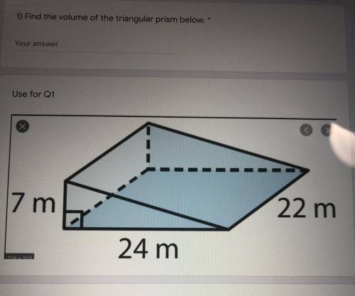 HELP FAST !!!
“Find the volume of the triangular prism below”