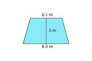 Identify the area of the trapezoid.