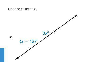 Help find the value of x.