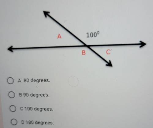 2. What is the measure of angle A? ​