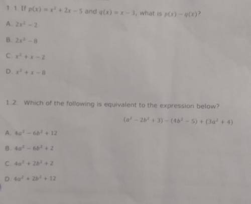 I need help on these 2 questions, please and thank you!