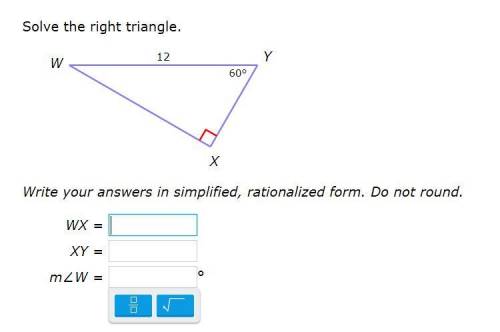 10 points, solve a right triangle