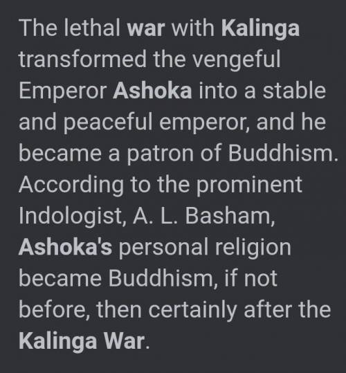 Explain what was the effects of Kalinga war on ashoka?​