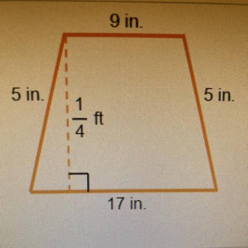 What is the area of the quadrilateral and what is the perimeter