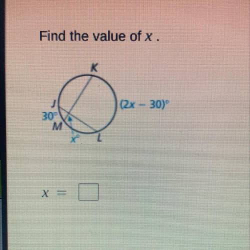 Find the value of x 
HELPPPPP!!! PLEASEEE THANKSSS