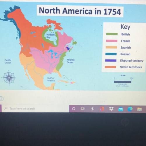 1.(03.01 LC)

Which European group controlled much of the east coast of North America in 1754? (4