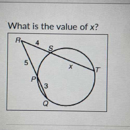 What is the value of x?
HELP PLS NOW AHH