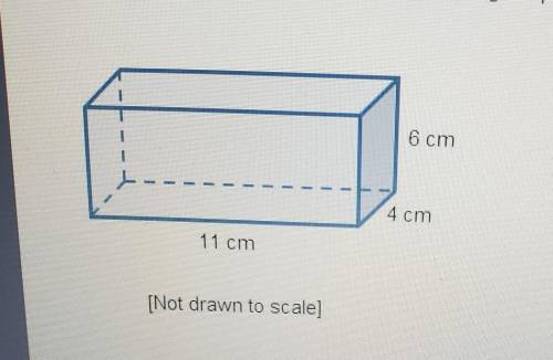 Which could be the area of one face of the rectangular prism? Select three options.

6 cm 4 cm 11