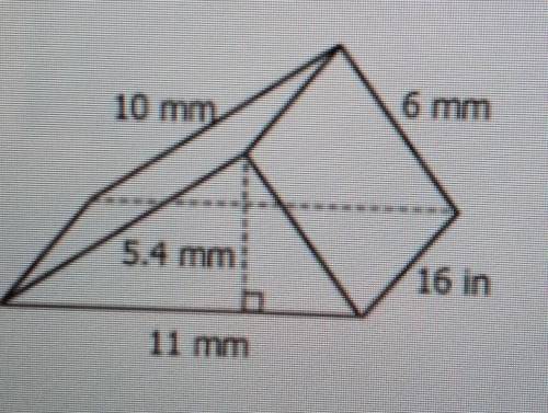 Find the volume of the prism​
