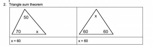 Help with the Triangle sum theorem