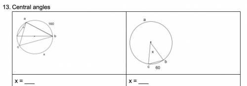 Help with Central angles