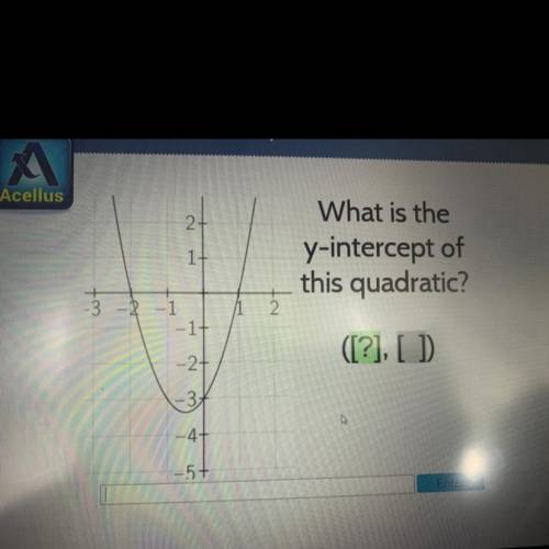 What is the y-intercept of this quadratic ? Pls help