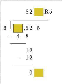 PLS HELP
Enter a digit in each box to complete the division problem.