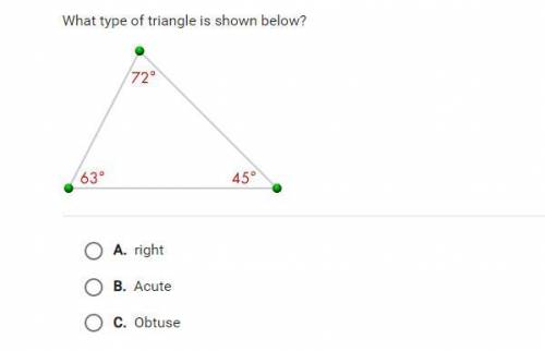 (help) what type of triangle is shown below