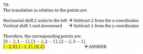 Corresponding points of (-1, 1/2)